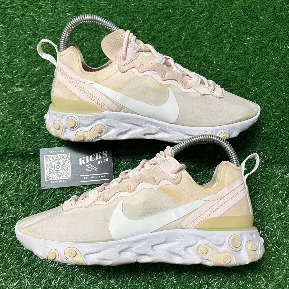 Nike React Element 55 Women’s Pale Pink Size 6.5 (BQ2728-600)